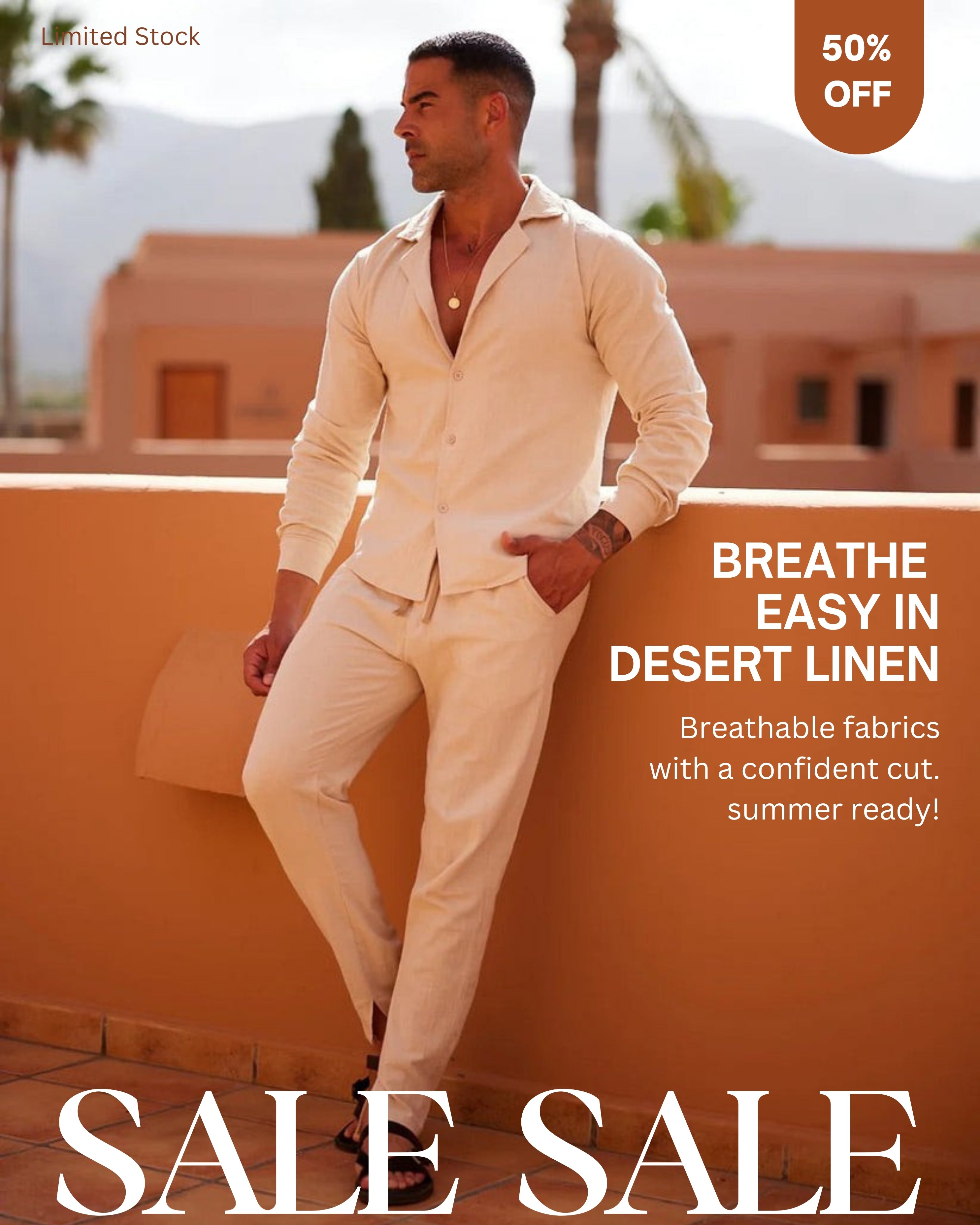 Sunset Stroll Linen Set