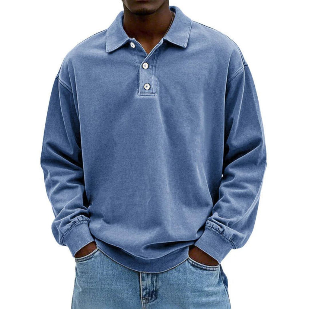 Lennard | Men's long sleeve polo shirt
